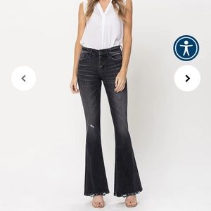 High waist flare jeans